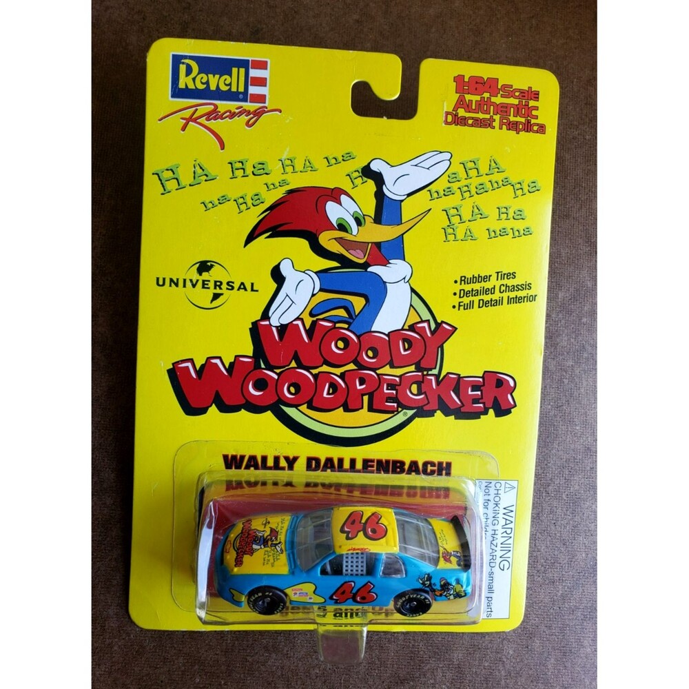 VTG. 1997 Revell Racing WALLY DALLENBACK 46 Blue Chevrolet Woody Woodpecker 1:64